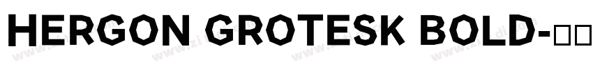 HERGON GROTESK BOLD字体转换